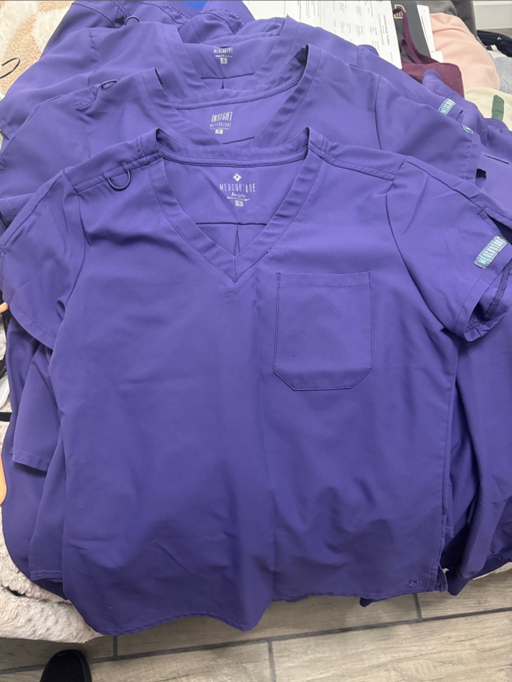Med Couture Women’s V-Neck Scrub Top - 3